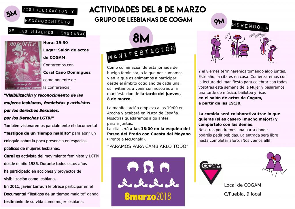 Cartel semana 8 de marzo